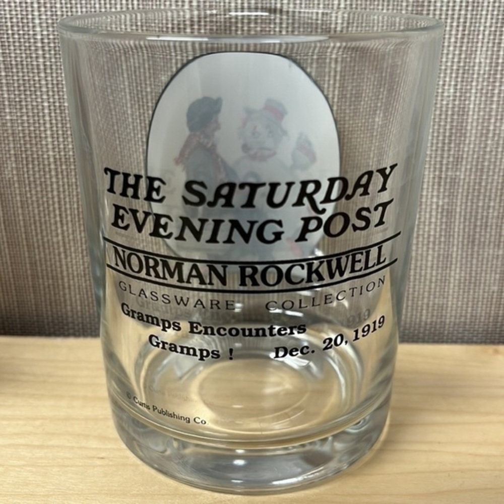 Norman Rockwell Saturday Evening‎ Post 3pc glass set - Picture 6 of 8